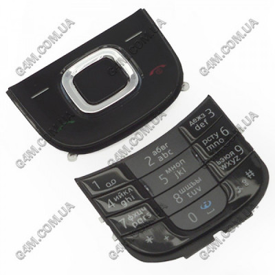 Клавиатура для Nokia 2680 slide черная, кириллица (Оригинал)