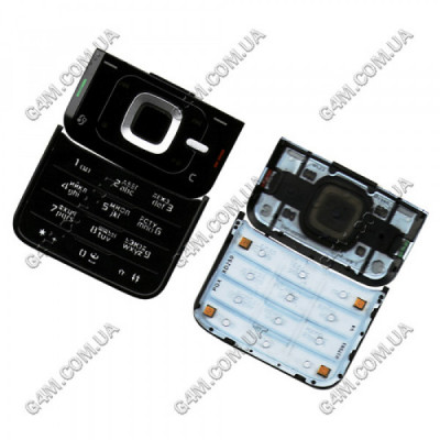 Клавиатура для Nokia N81 черная, кириллица, высокое качество
