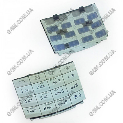 Клавиатура для Nokia X3-02 белая, кириллица, высокое качество