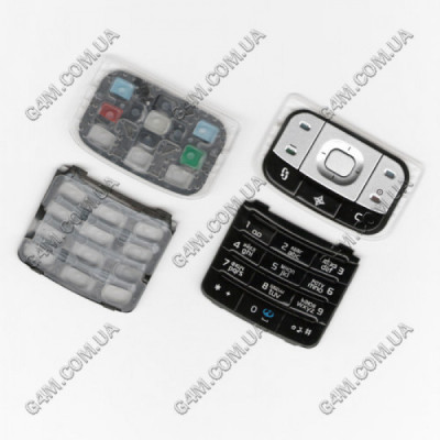 Клавиатура для Nokia 6110 Navigator черная, кириллица, высокое качество