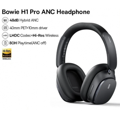Гарнитура Bluetooth Baseus Bowie H1 Pro ANC черная