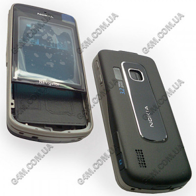Корпус Nokia 6210 Navigator темно-коричневый с бронзовой средней частью, высокое качество