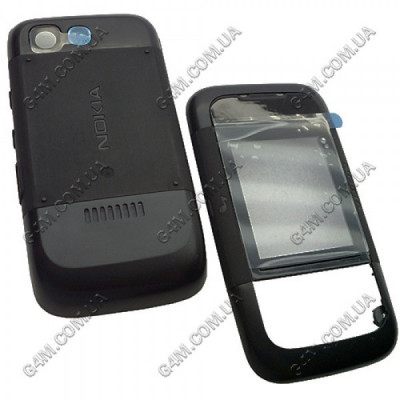 Корпус Nokia 5200 Xpress Music черный, передняя и задняя панель, высокое качество