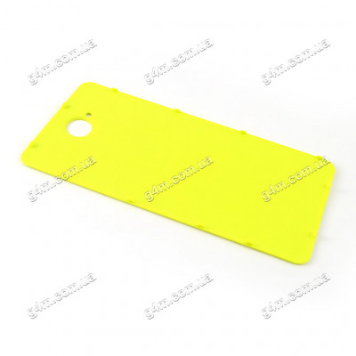 Задняя крышка для Nokia Lumia 650 Dual Sim (Microsoft) желтая