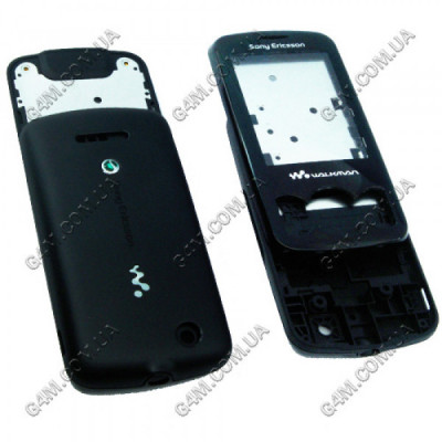 Корпус для Sony Ericsson W100 черный, высокое качество