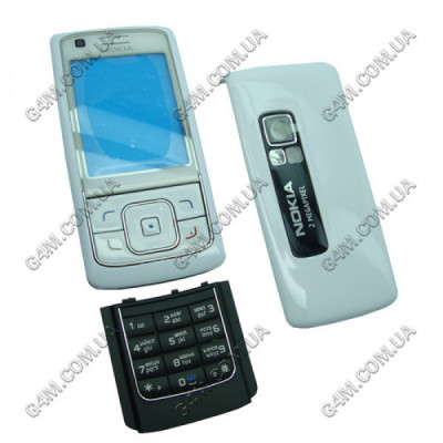 Корпус Nokia 6288 белый с клавиатурой, высокое качество