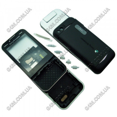 Корпус для Sony Ericsson U100 Yari черный, высокое качество