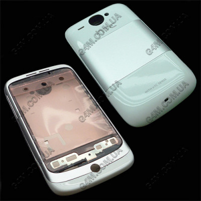 Корпус HTC G8, A3333 wildfire белый с серебристым, высокое качество