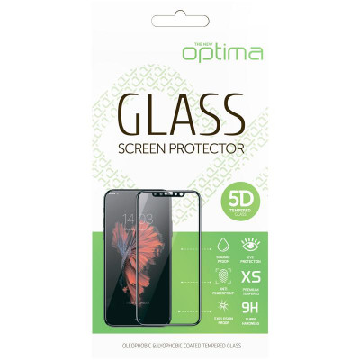 Защитное стекло Optima 5D для Xiaomi Redmi 9t (5D стекло черного цвета)