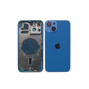 Корпус iPhone 13 в зборі Blue з тримачем SIM, кнопками, магнітами та сіткою US