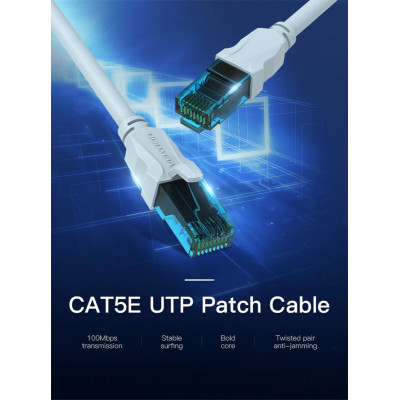 Кабель Vention Cat.5E UTP Patch Cable 5M Blue (VAP-A10-S500)