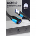 Кабель Подовжувач Flat USB3.0 Extension Cable 1.5M Black (VAS-A13-B150)
