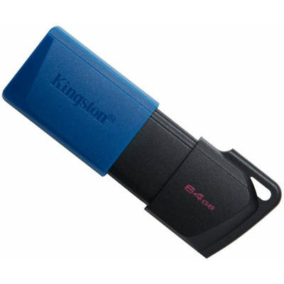 Получите скорость и емкость с Kingston USB 3.2 DT Exodia M 64GB Black/Blue на allbattery.ua!