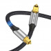 Кабель Vention Optical Fiber Audio Cable Aluminum Alloy Type 2M Gray (BAVHH)