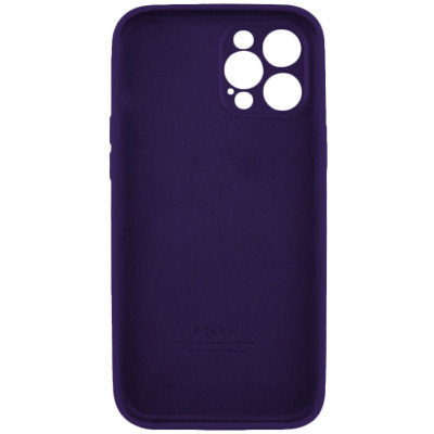 Чохол для смартфона Silicone Full Case AA Camera Protect for Apple iPhone 12 Pro Max 59,Berry Purple