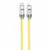 Кабель HOCO U113 Solid PD silicone charging data cable iP Gold