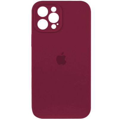 Чохол для смартфона Silicone Full Case AA Camera Protect for Apple iPhone 12 Pro 47,Plum