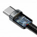 Кабель Baseus Cafule PD2.0 60W flash charging USB cableType-C-Type-C (20V 3A)2M Gray+Black