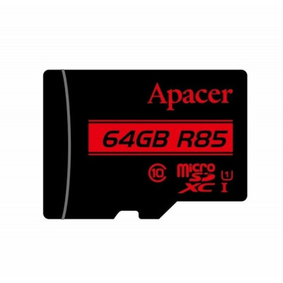 Высокоскоростная microSDXC Apacer 64Gb Class 10 R85MB/s – лидер категории в магазине allbattery.ua