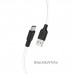 Кабель HOCO X21 Plus USB to Type-C 3A, 1m, silicone, silicone connectors, Black+White
