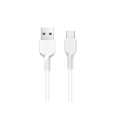 Кабель HOCO X13 USB to Type-C 3A, 1m, PVC, PVC connectors, White