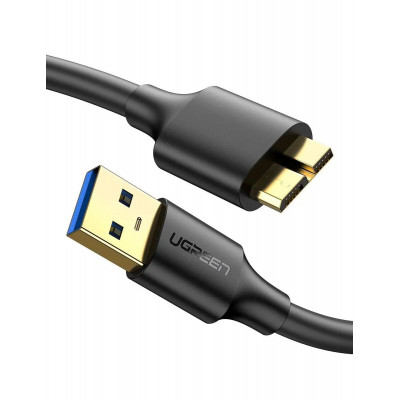 Кабель UGREEN US130 USB 3.0 A Male to Micro USB 3.0 Male Cable 2m (Black)(UGR-10843)