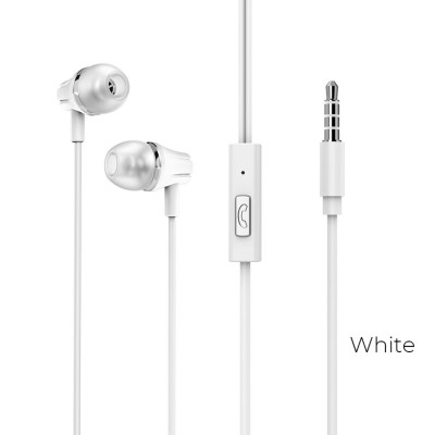 Навушники BOROFONE BM21 Graceful universal earphones with mic White