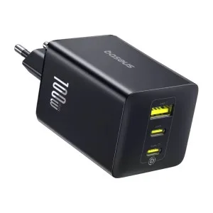 Мережевий зарядний пристрій -Baseus EnerFill FE11 Fast Charger 2C+U 100W EU Cosmic Black