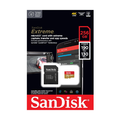 SanDisk Extreme A2 256Gb microSDXC (UHS-1 U3) - все, что вам нужно для хранения данных!