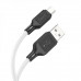 Кабель HOCO X90 Cool silicone charging data cable for Micro White