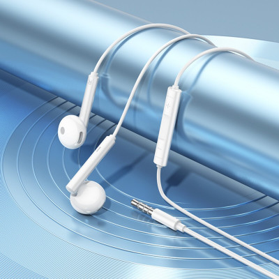 Навушники BOROFONE BM82 Art music digital earphones with mic White