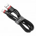 Кабель Baseus Cafule Cable USB For Lightning 1.5A 2m Red+Black
