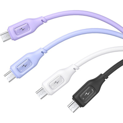 Кабель Usams US-SJ620 Micro Charging & Data Cable -- Moe Series 1m White
