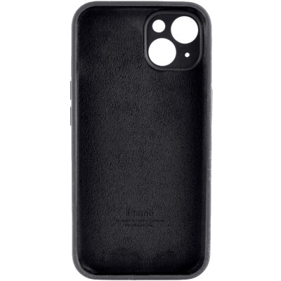 Чохол для смартфона Silicone Full Case AA Camera Protect for Apple iPhone 15 14,Black