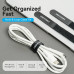 Стяжка для кабелів Vention Hook & Loop Cable Tie 180mm x 12mm Black 10 Pcs/Pack (KAOB0-10)