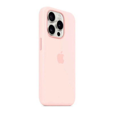 Чохол для смартфона Silicone Full Case AAA MagSafe IC for iPhone 15 Pink