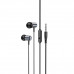 Навушники HOCO M108 Spring metal universal earphones with mic Metal Gray