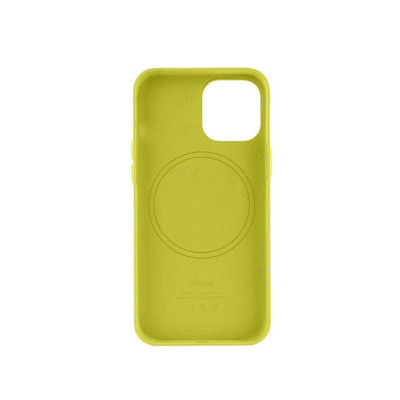 Чохол для смартфона Leather AAA Full Magsafe IC for iPhone 14 Canary Yellow