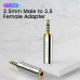 Адаптер Vention 2.5mm Male to 3.5mm Female Audio Adapter Silvery Metal Type (VAB-S02)