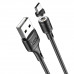 Кабель HOCO X52 USB to Micro 2.4A, 1m, PVC, PVC connectors, magnetic, Black