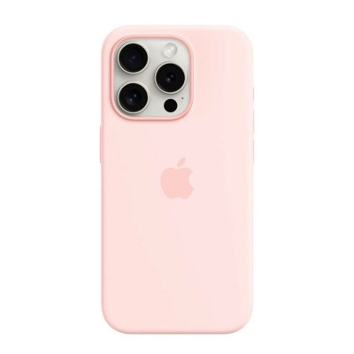 Чохол для смартфона Silicone Full Case AAA MagSafe IC for iPhone 15 Pink