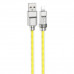 Кабель HOCO U113 Solid silicone charging data cable iP Gold