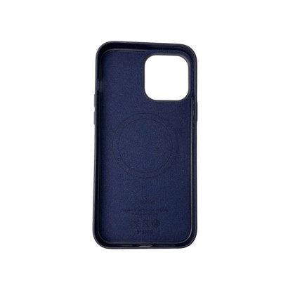 Чохол для смартфона Leather AAA Full Magsafe IC for iPhone 15 Pro Max Deep Blue