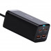 Мережевий зарядний пристрій Baseus GaN3 Pro Desktop Powerstrip AC+2U+2C 100W EU Black (With Mini White Cable Type-C to Type-C 100W(20V/5A) 1m Black）