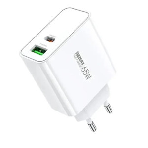 Мережевий зарядний пристрій REMAX Kiddy Series 65W A+C Fast Charger RP-U125 EU-White