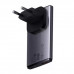 Мережевий зарядний пристрій Baseus GaN5 Pro Ultra-Slim Fast Charger C+U 65W Gray((With Mini White Cable Type-C to Type-C 100W(20V/5A) 1m Black)