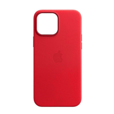Чохол для смартфона Leather AAA Full Magsafe IC for iPhone 15 Pro Crimson