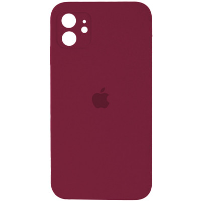 Чохол для смартфона Silicone Full Case AA Camera Protect for Apple iPhone 12 47,Plum