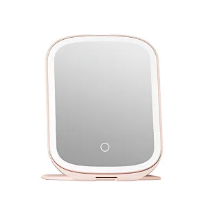 Дзеркало для макіяжу Xiaomi DOCO Cosmetic Mirror Portable with Lamp Flip version-Powder