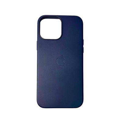 Чохол для смартфона Leather AAA Full Magsafe IC for iPhone 15 Deep Blue